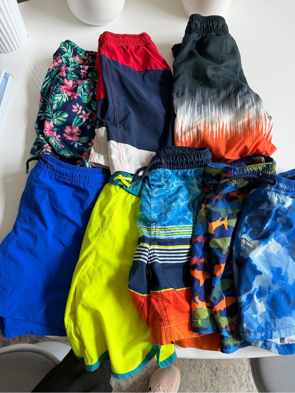 8 boys swim trunks barely worn
